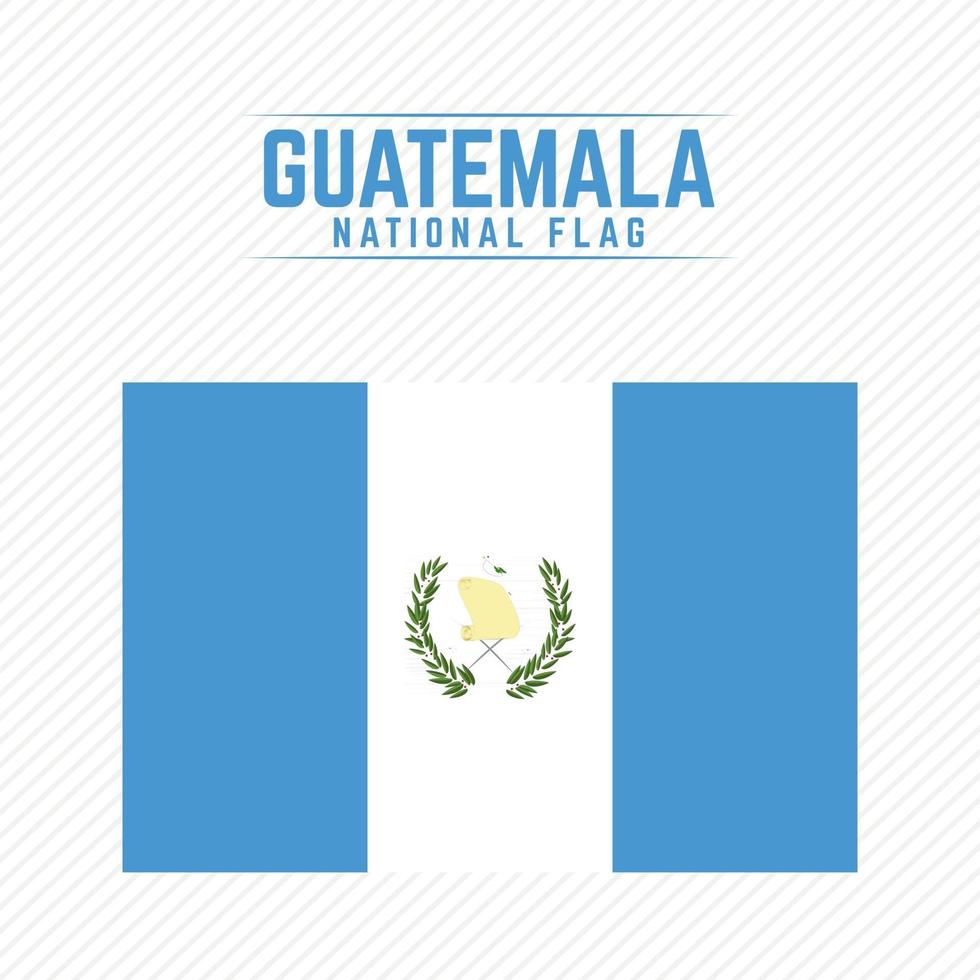 Guatemalas nationella flagga vektor