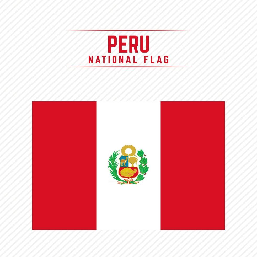 nationella flagga i Peru vektor