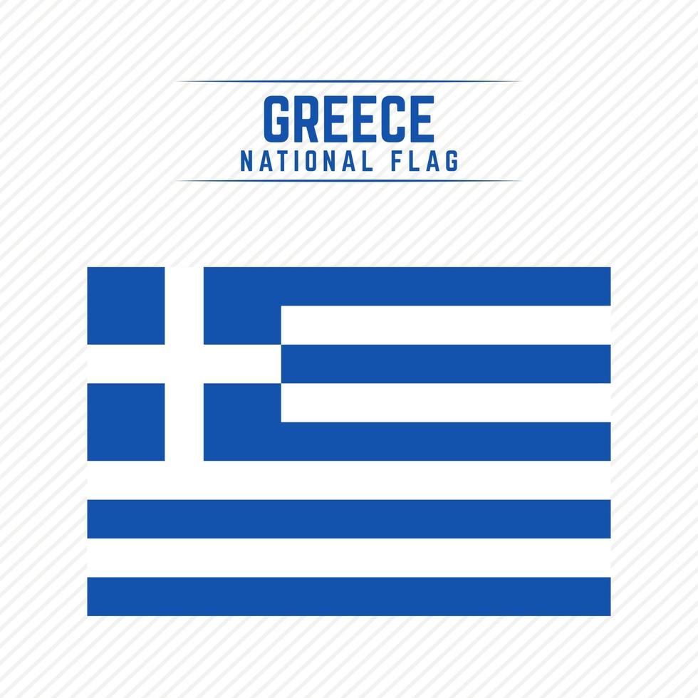 nationalflagge von griechenland vektor