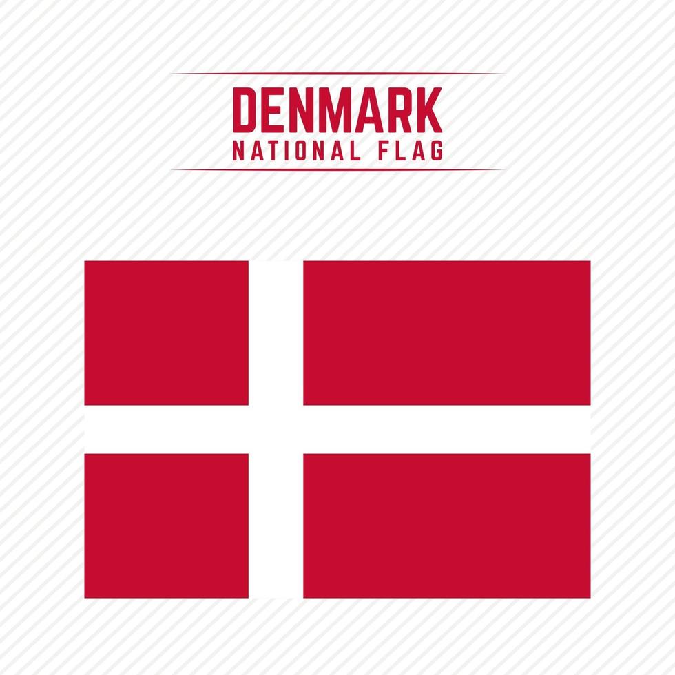 Nationalflagge von Dänemark vektor