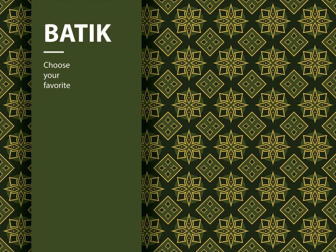 ethnische batik vektor indonesisch muster mode nahtlos vintage textil abstrakt flach kultur kunst