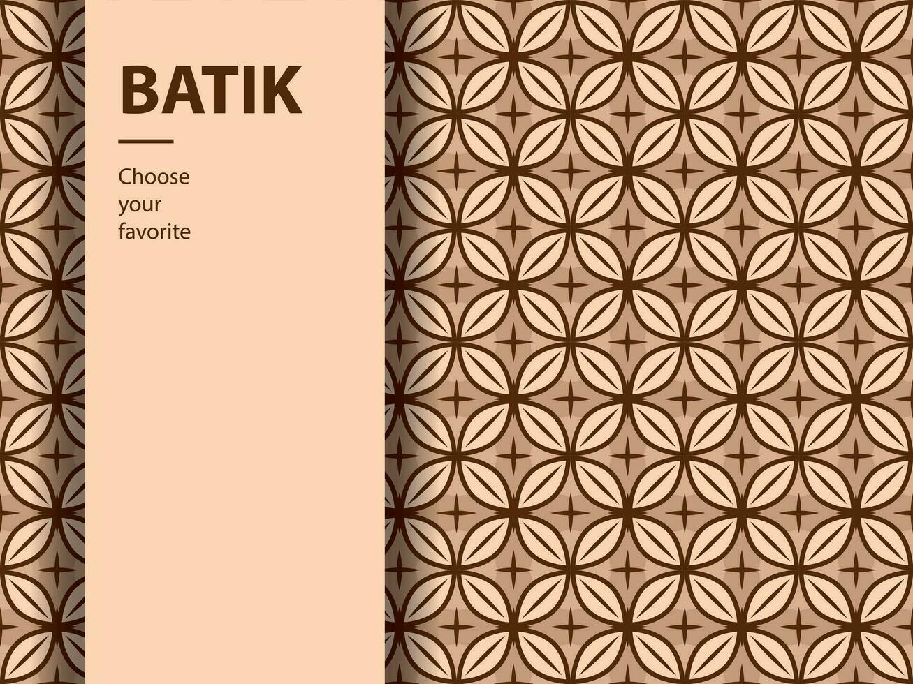 etnisk batik vektor indonesiska mönster mode sömlös vintage textil abstrakt platt kultur konst