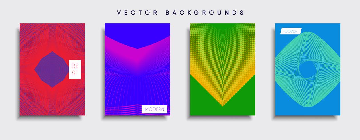 Minimale Vector-Cover-Designs. Zukünftige Plakatschablone. vektor