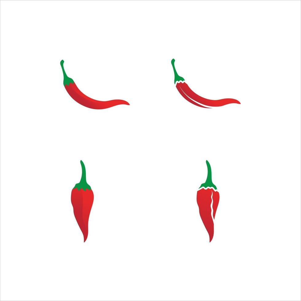 glühende natürliche Chili-Symbol-Vektor-Illustration vektor