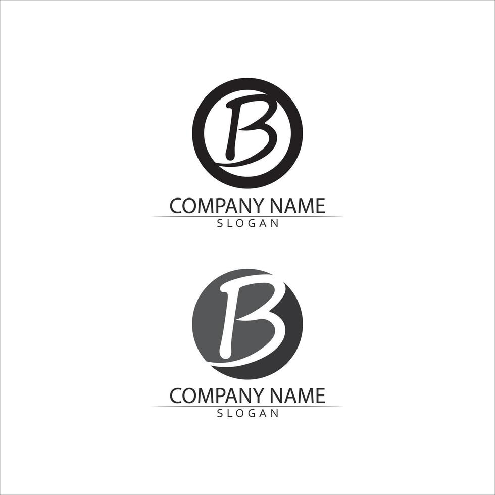 b brev vektor illustration teckensnitt logotyp och företag