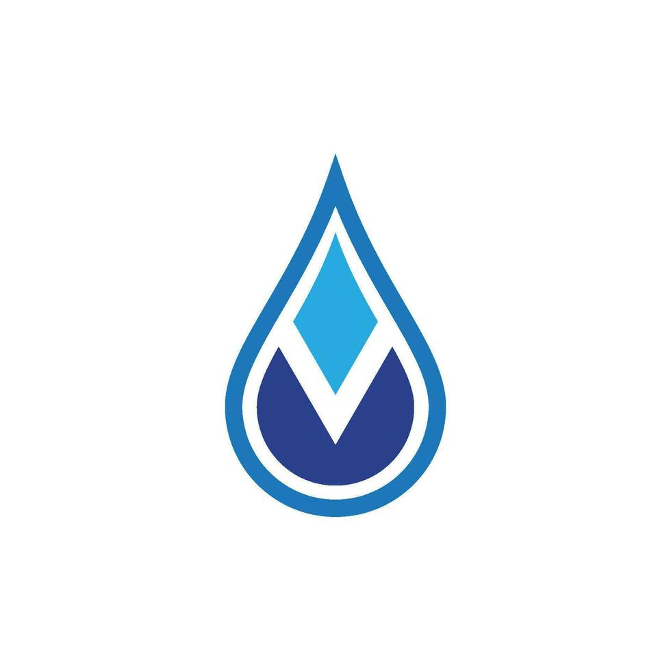 Wassertropfen-Logo-Vorlage vektor