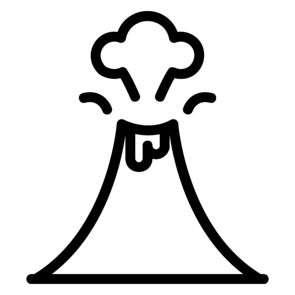 Symbol für Eruptionslinie vektor