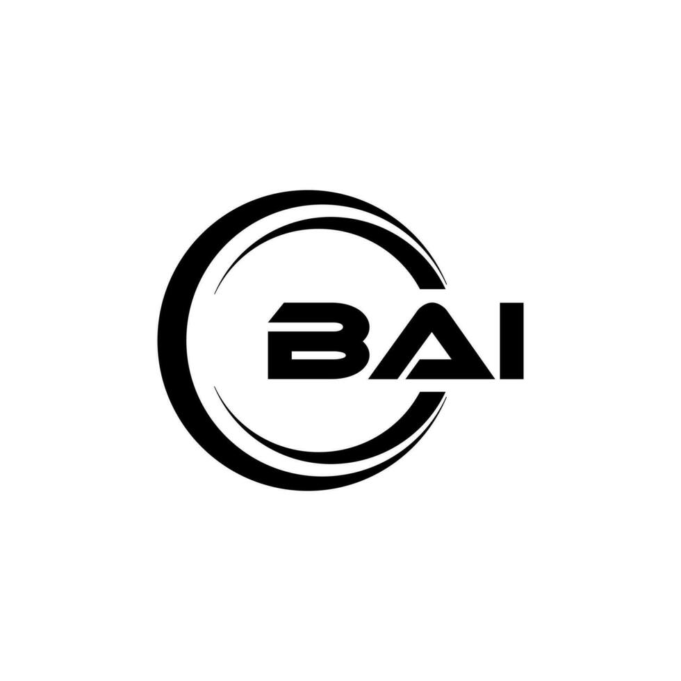 bai Logo Design, Inspiration zum ein einzigartig Identität. modern Eleganz und kreativ Design. Wasserzeichen Ihre Erfolg mit das auffällig diese Logo. vektor