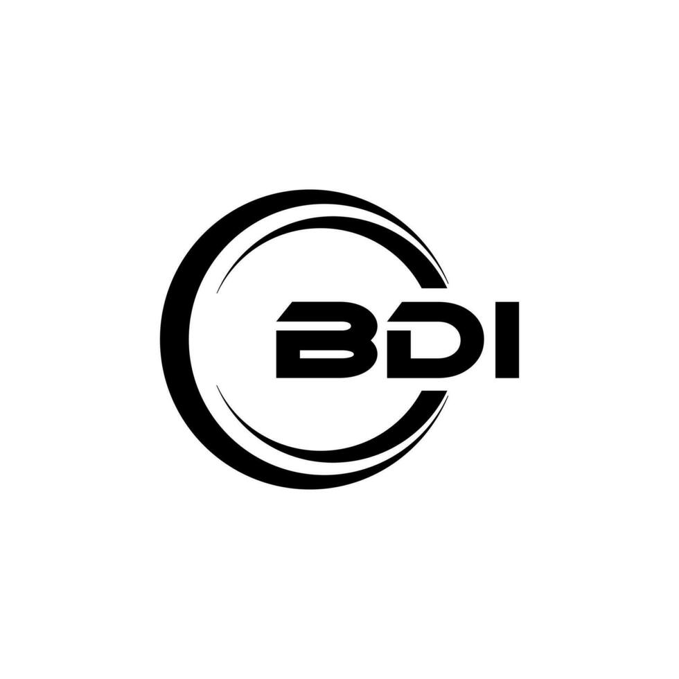 bdi logotyp design, inspiration för en unik identitet. modern elegans och kreativ design. vattenmärke din Framgång med de slående detta logotyp. vektor