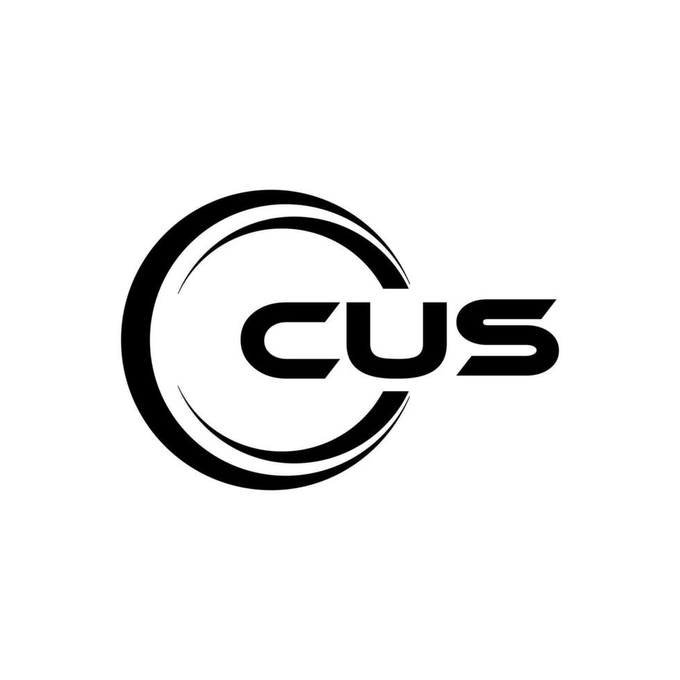 cus Logo Design, Inspiration zum ein einzigartig Identität. modern Eleganz und kreativ Design. Wasserzeichen Ihre Erfolg mit das auffällig diese Logo. vektor