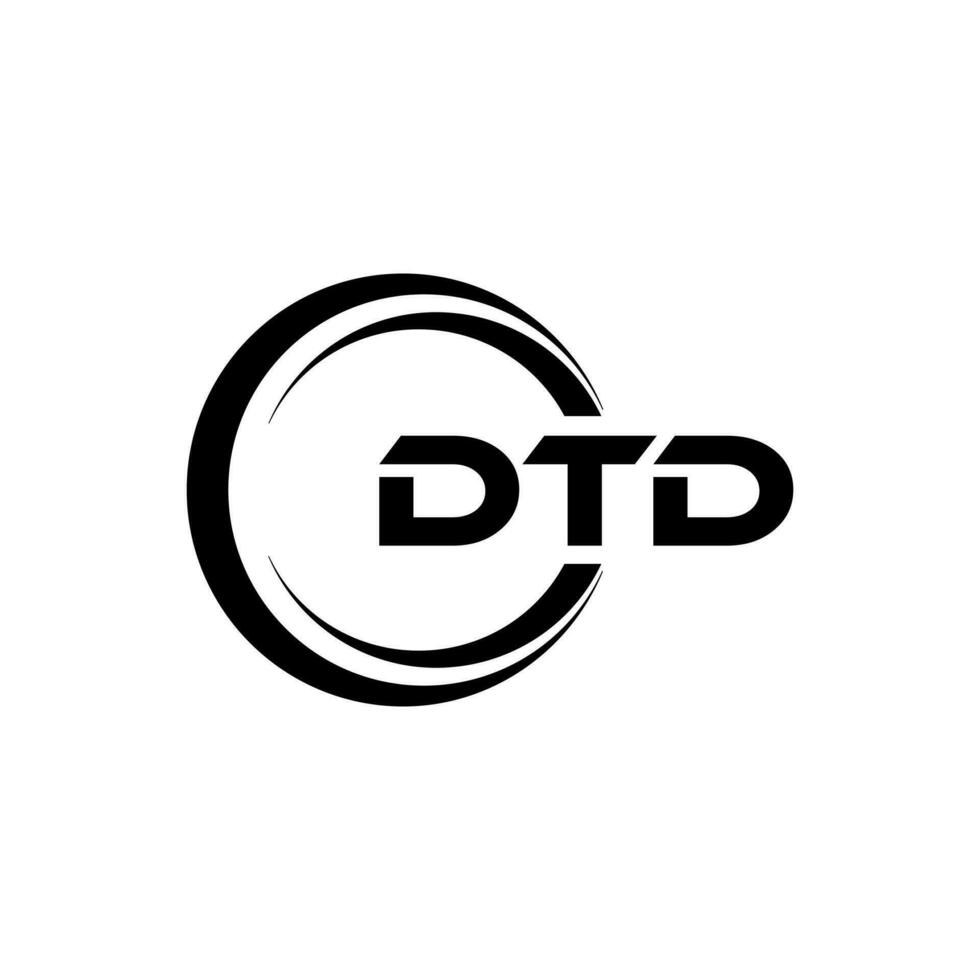 dtd logotyp design, inspiration för en unik identitet. modern elegans och kreativ design. vattenmärke din Framgång med de slående detta logotyp. vektor