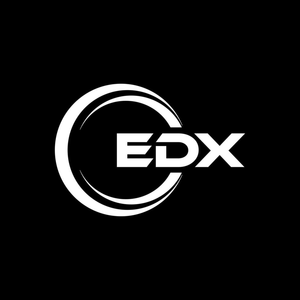 edx logotyp design, inspiration för en unik identitet. modern elegans och kreativ design. vattenmärke din Framgång med de slående detta logotyp. vektor