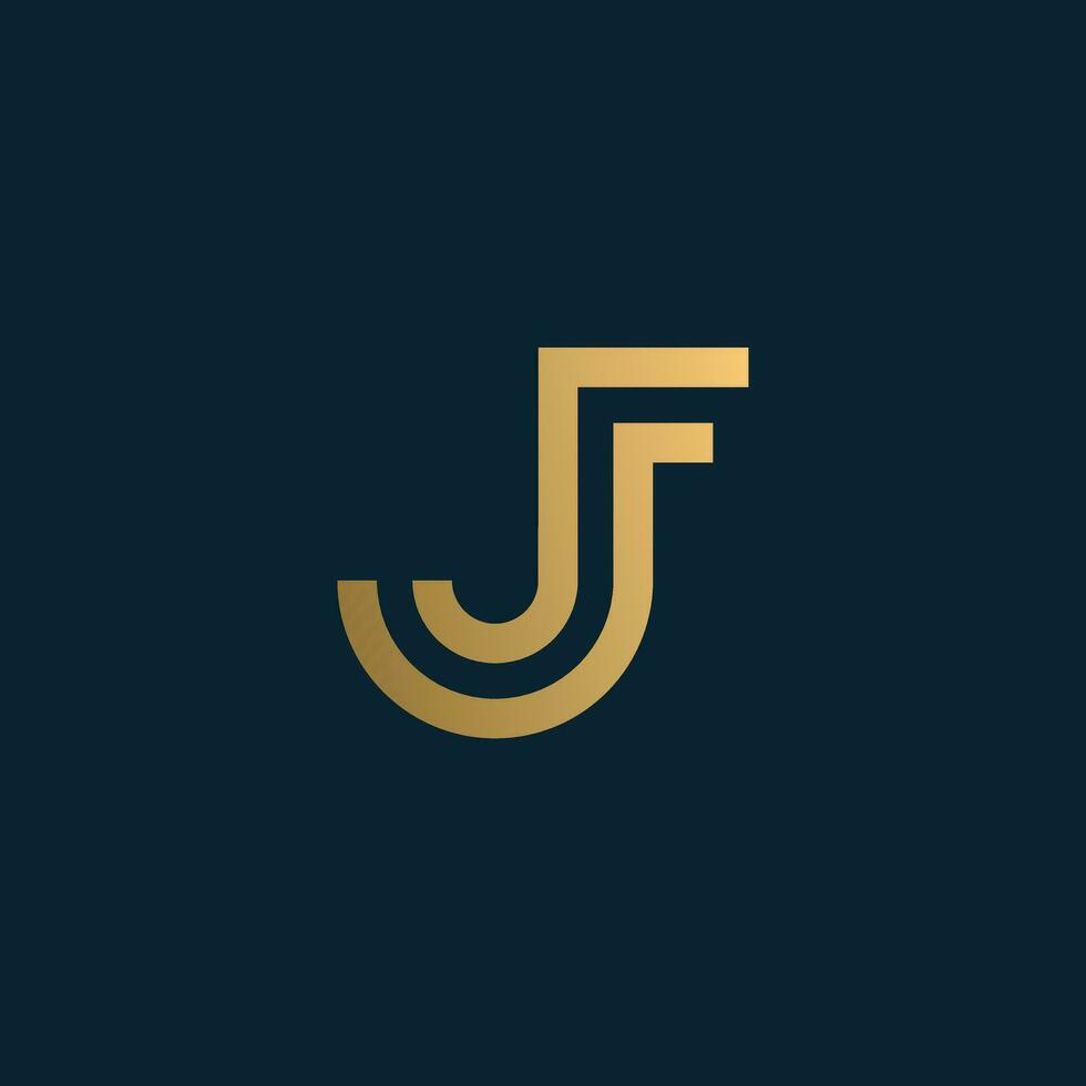Brief f Logo Design Element Vektor mit kreativ Konzept