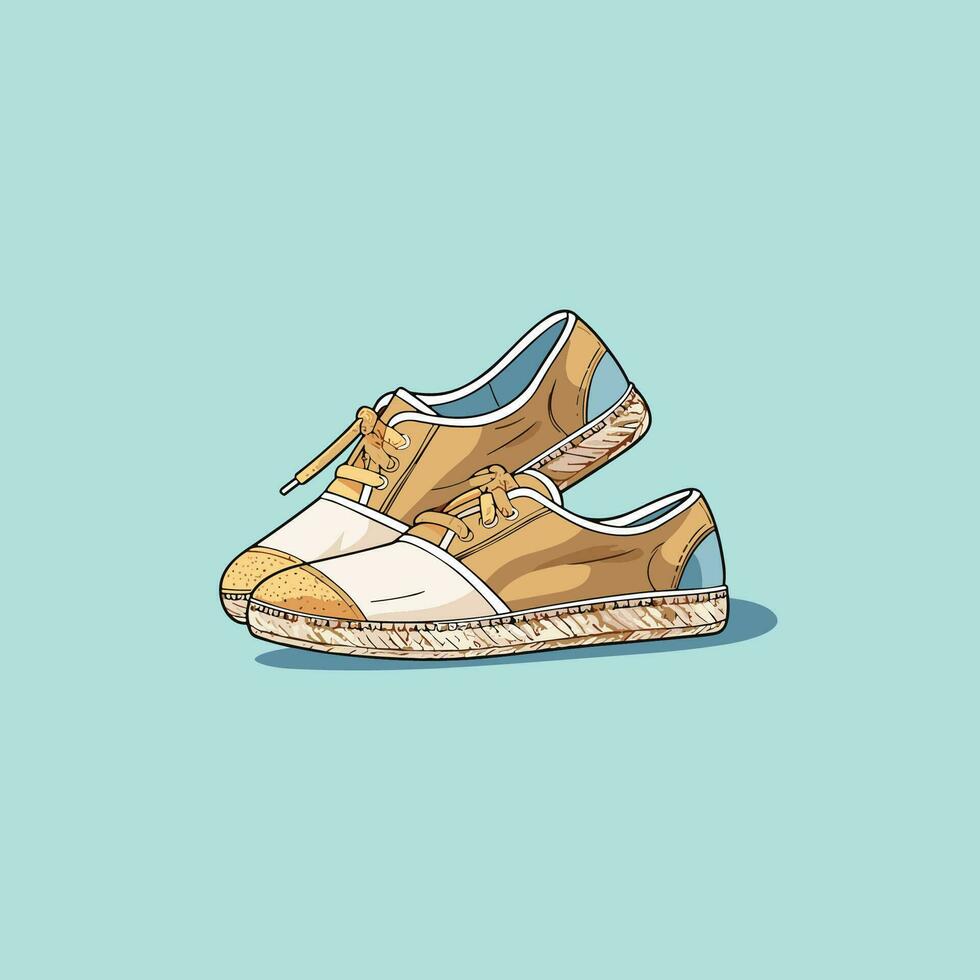 Espadrilles Vektor Clip Kunst Illustration