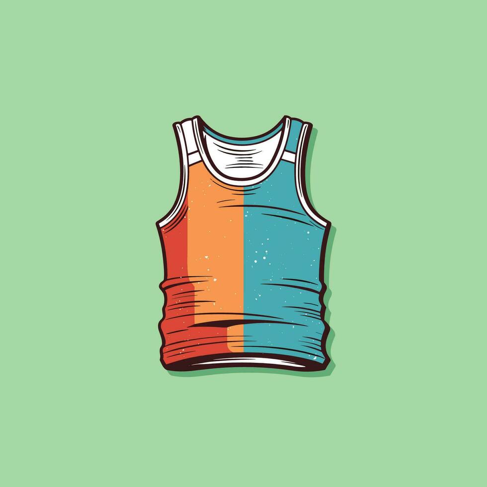 tanktop vektor klämma konst illustration