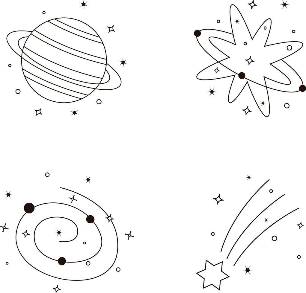 kosmisk årgång ikon design. minimalistisk begrepp. isolerat vektor