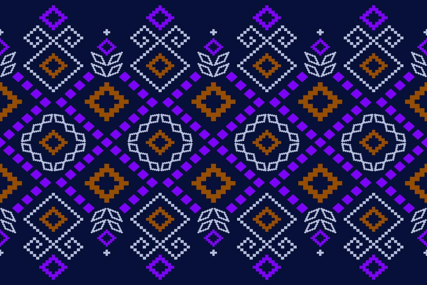 korsa sy färgrik geometrisk traditionell etnisk mönster ikat sömlös mönster abstrakt design för tyg skriva ut trasa klänning matta gardiner och sarong aztec afrikansk indisk indonesiska vektor