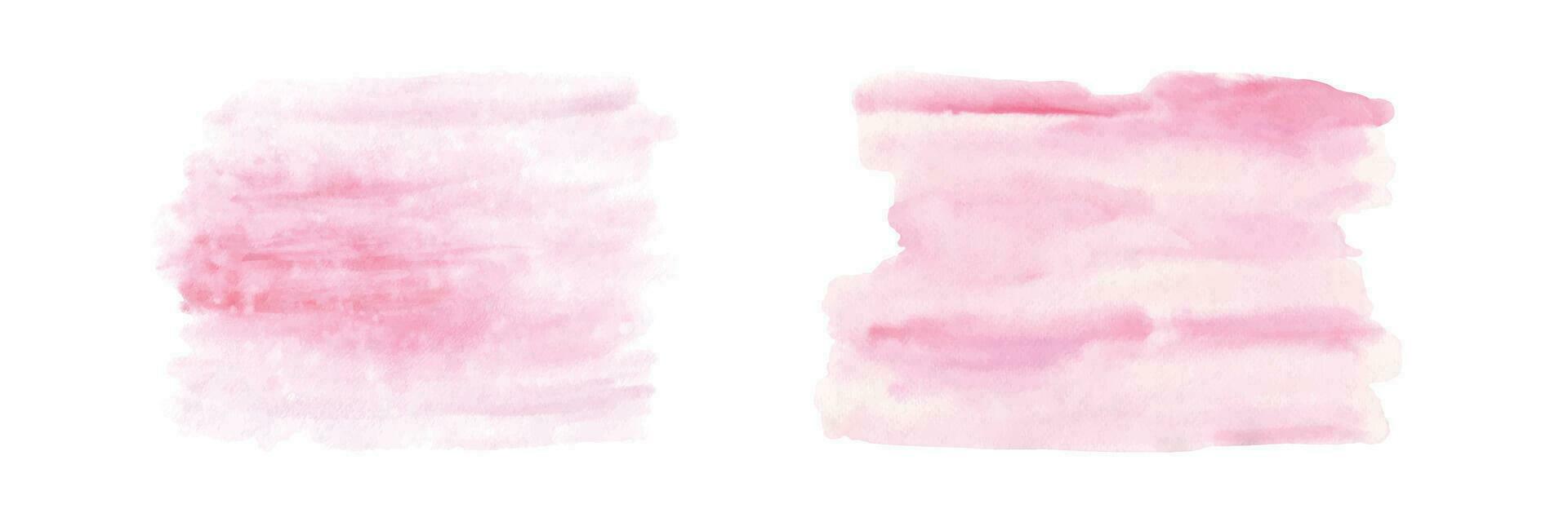 abstrakt Aquarell Gradient Rosa lila isoliert auf Weiß Hintergrund vektor