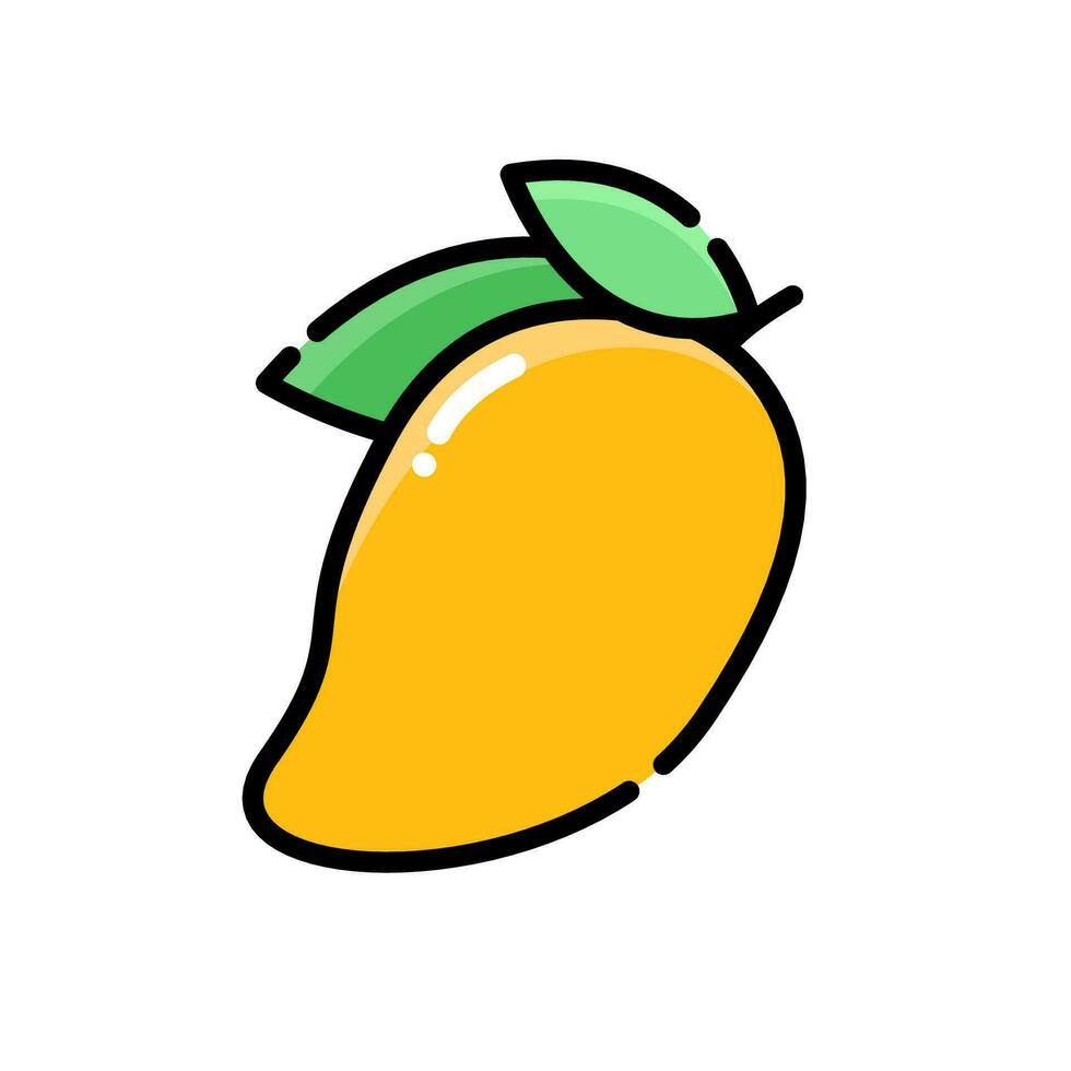 mango ikon, logotyp vektor, platt design vektor