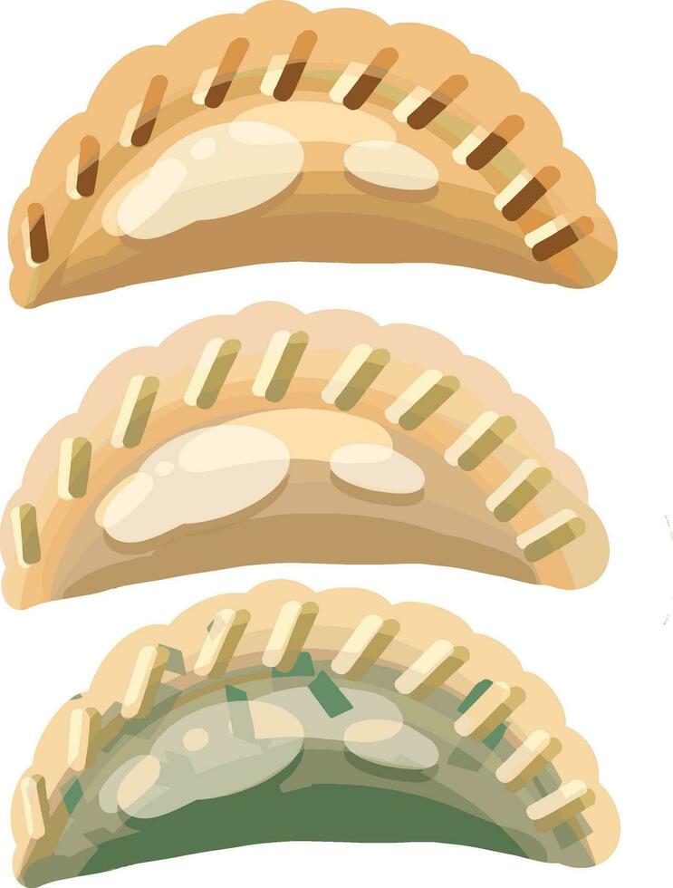 topp se mandu , koreanska klimpar illustration vektor