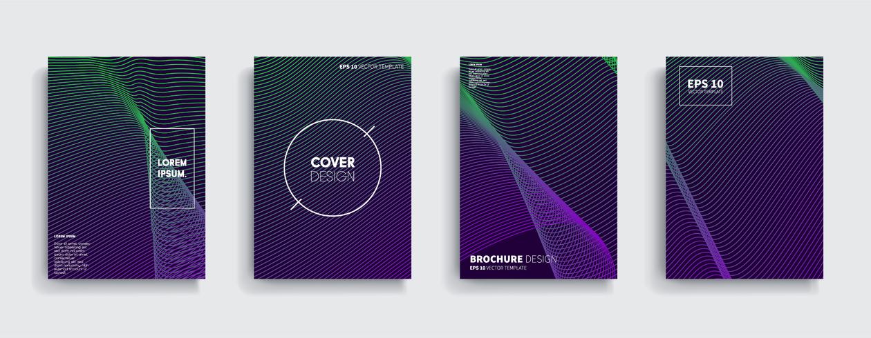 Minimale Vector-Cover-Designs. Zukünftige Plakatschablone. vektor