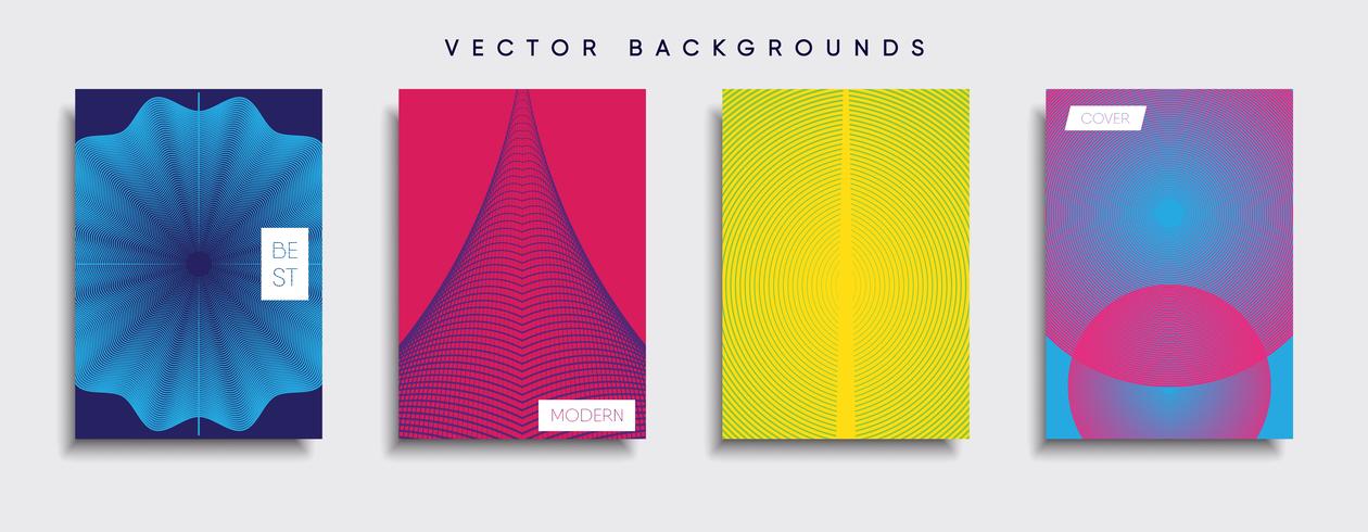 Minimale Vector-Cover-Designs. Zukünftige Plakatschablone. vektor