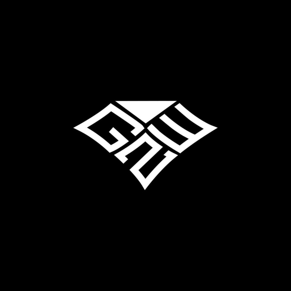 gzw brev logotyp vektor design, gzw enkel och modern logotyp. gzw lyxig alfabet design