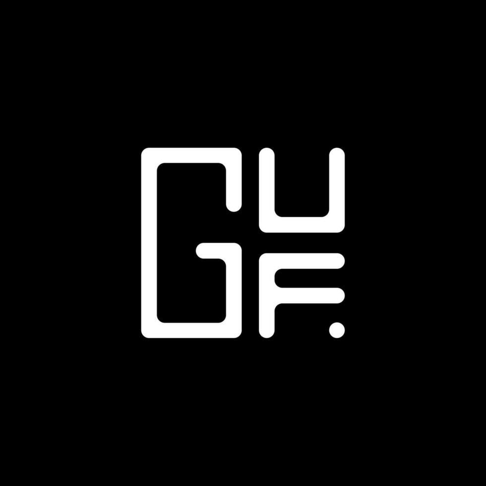 guf brev logotyp vektor design, guf enkel och modern logotyp. guf lyxig alfabet design