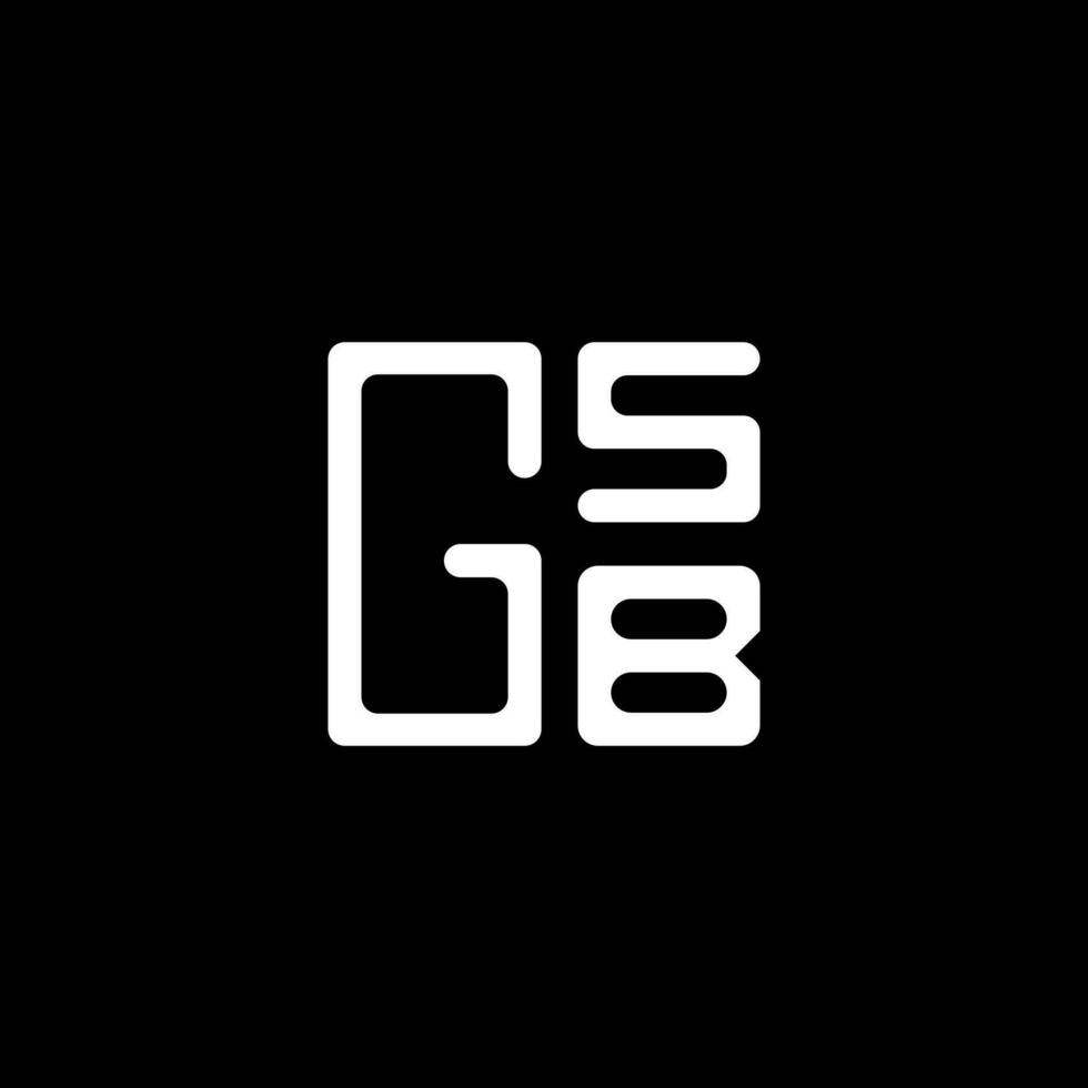 gsb Brief Logo Vektor Design, gsb einfach und modern Logo. gsb luxuriös Alphabet Design