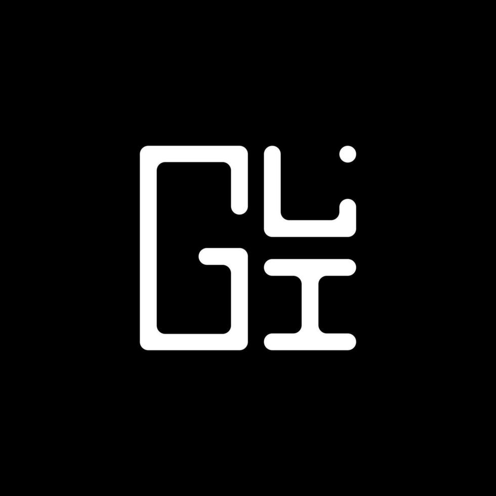 gli brev logotyp vektor design, gli enkel och modern logotyp. gli lyxig alfabet design