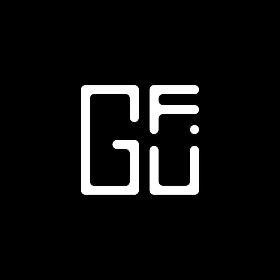 gfu brev logotyp vektor design, gfu enkel och modern logotyp. gfu lyxig alfabet design
