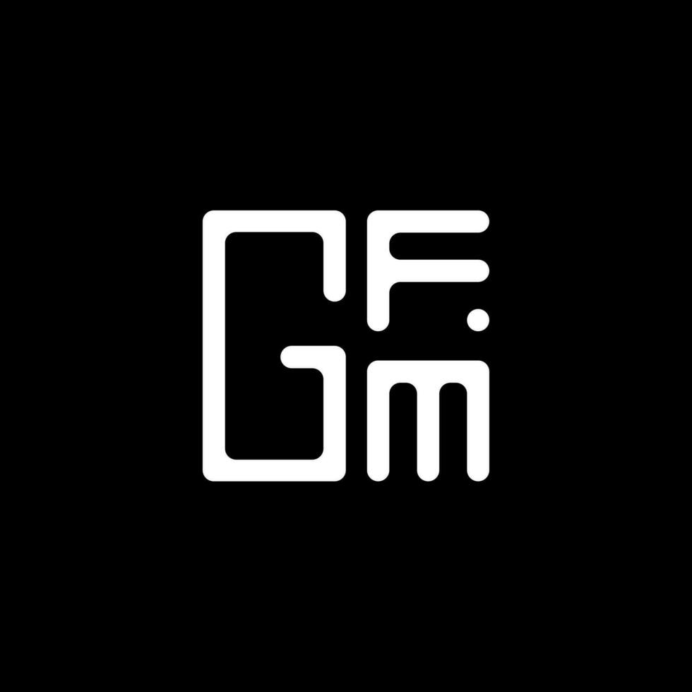 gfm brev logotyp vektor design, gfm enkel och modern logotyp. gfm lyxig alfabet design