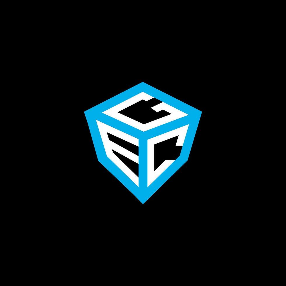 gec Brief Logo Vektor Design, gec einfach und modern Logo. gec luxuriös Alphabet Design