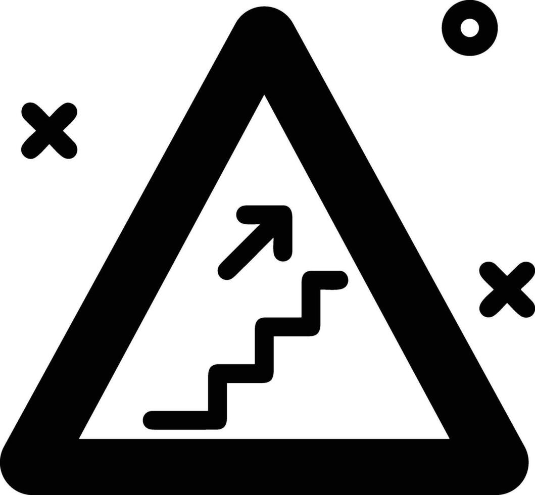 Treppe oben Rolltreppe Symbol Symbol Bild Vektor. Illustration von nach oben isoliert Erfolg Konzept Design Bild. vektor