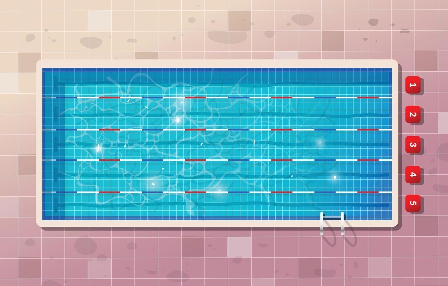 Sportschwimmbad Hintergrund vektor