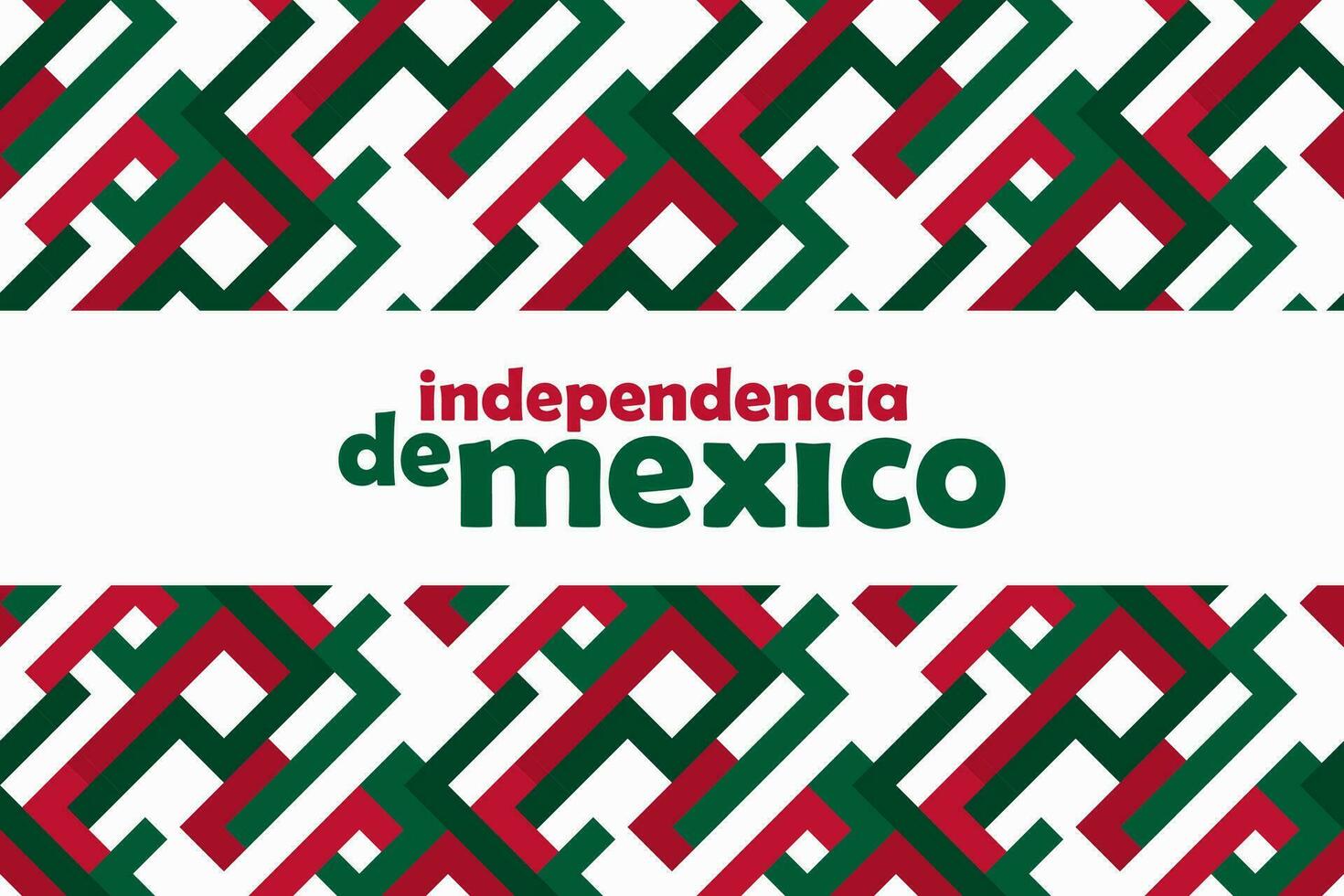 nahtlos Muster Mexiko Unabhängigkeit Tag horizontal Banner Vektor eben Design