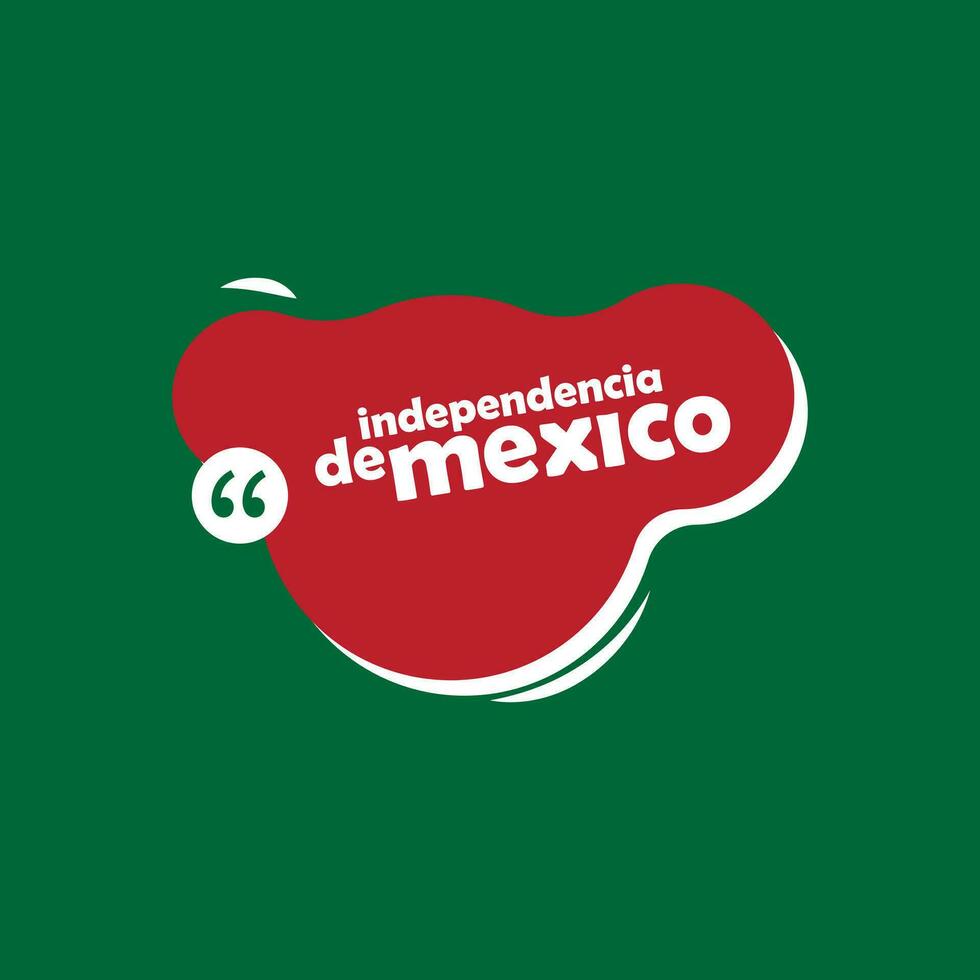 viva mexico oberoende dag Tal bubbla vektor