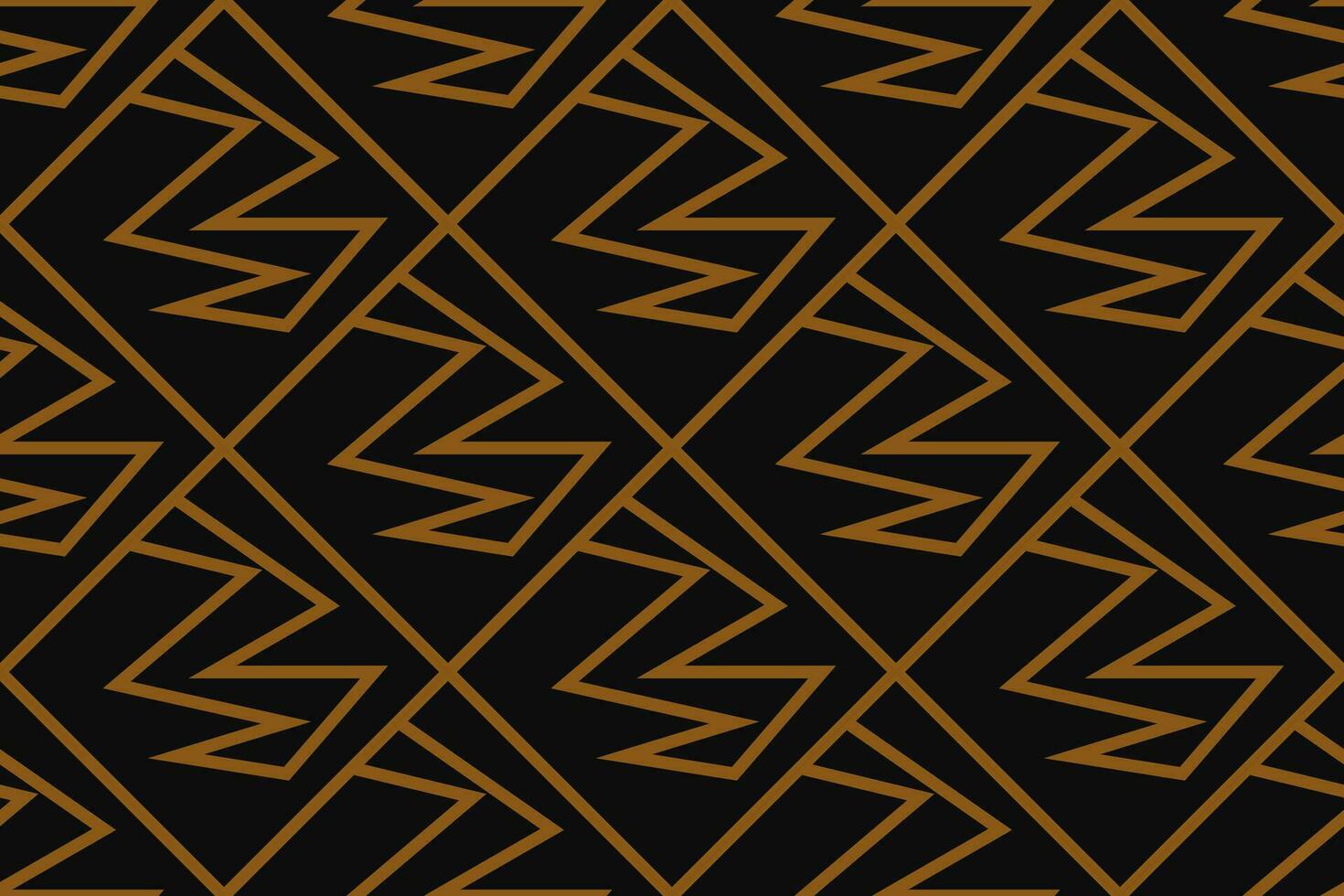 abstrakt geometrisk mönster med rader, romber en sömlös vektor bakgrund. blå svart och guld textur