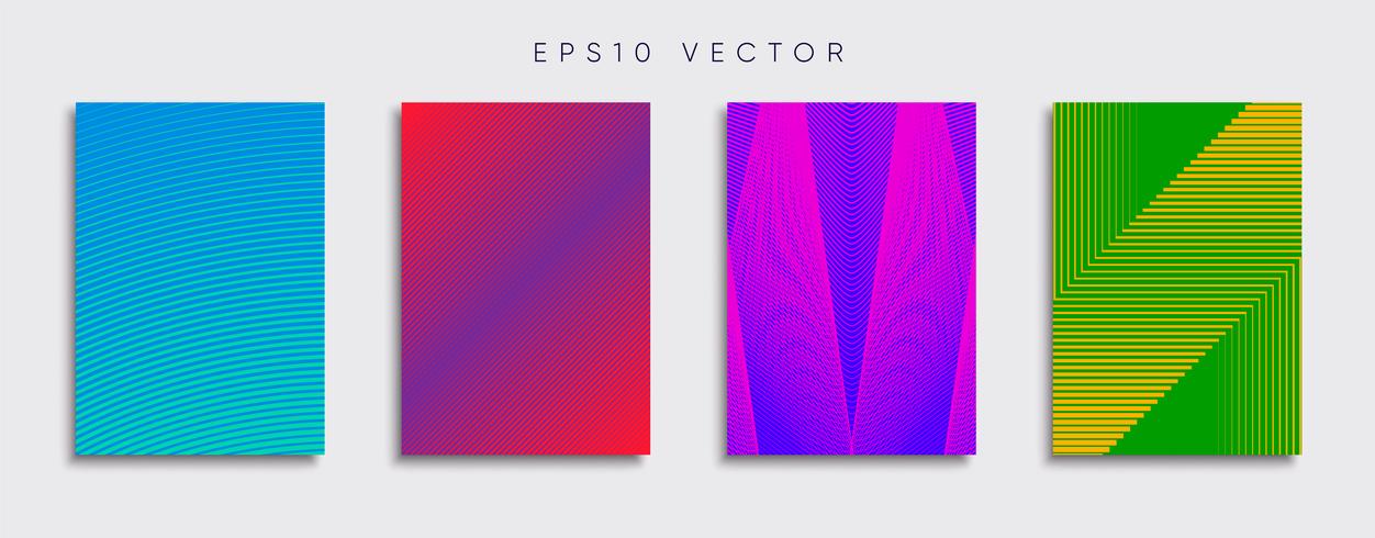 Minimale Vector-Cover-Designs. Zukünftige Plakatschablone. vektor