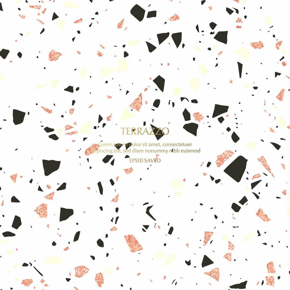 Terrazzo Muster. endlos Zement Textur Hintergrund vektor