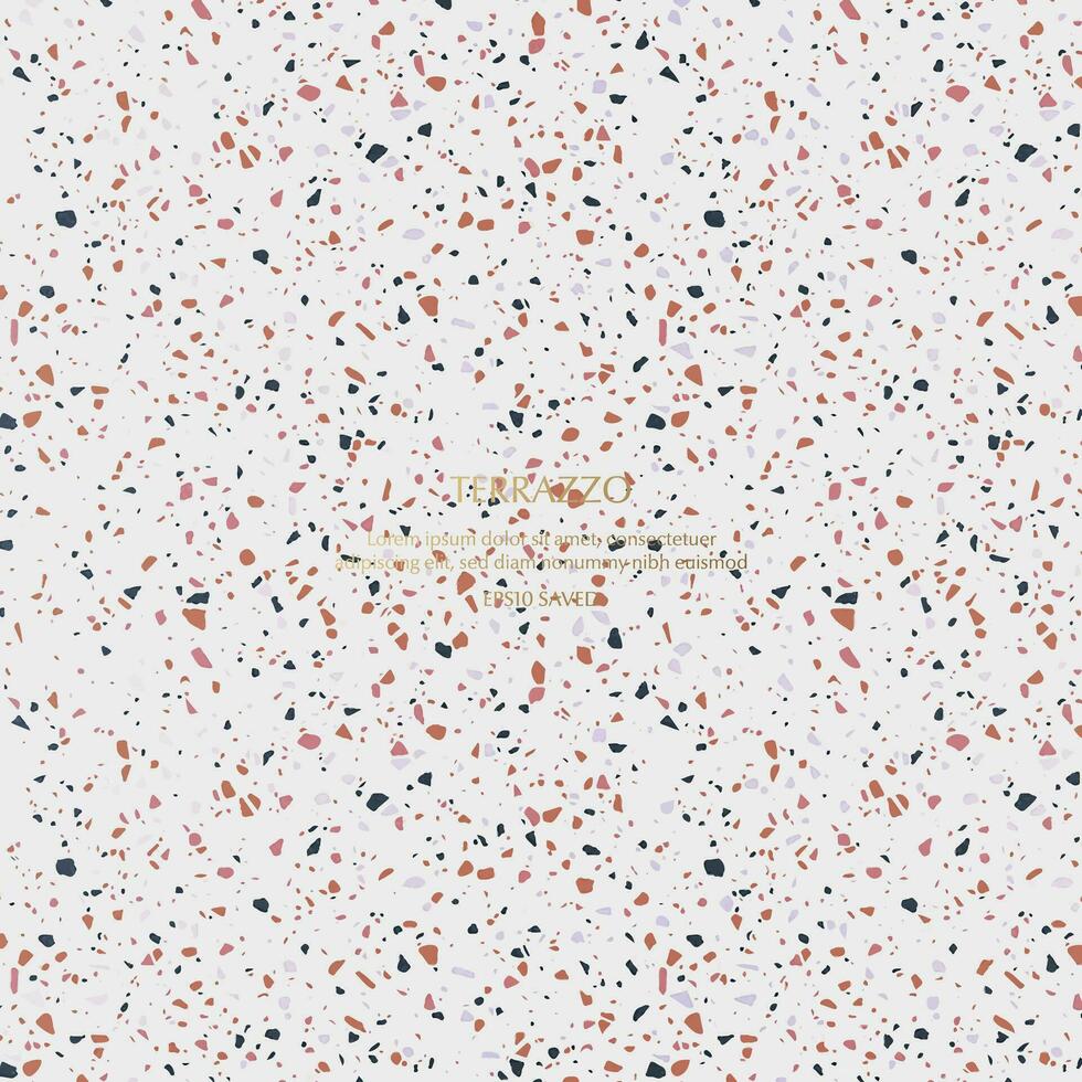 Terrazzo Muster. endlos Zement Textur Hintergrund vektor