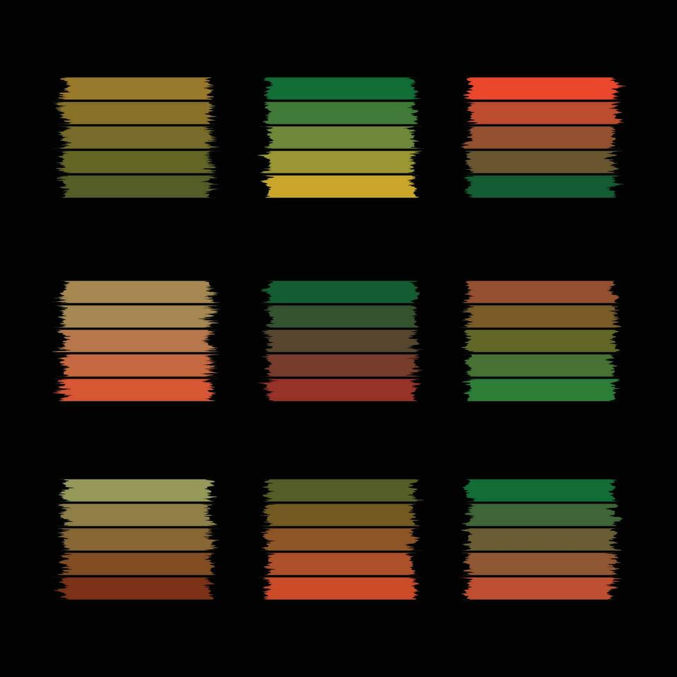 retro Weihnachten Farbton Farbe Palette, fröhlich Weihnachten Thema Farbe Pläne, Weihnachten Jahrgang Streifen zeugen Farben Ton drucken Palette, modisch Übergang bunt Palette Mode Zuhause Dekoration vektor