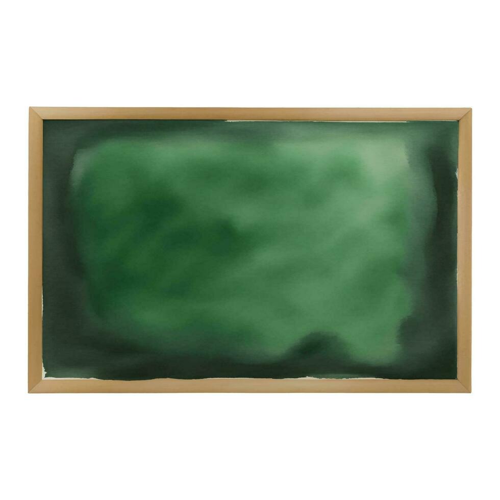 Grün Tafel isoliert Hand gezeichnet Aquarell Gemälde Illustration vektor
