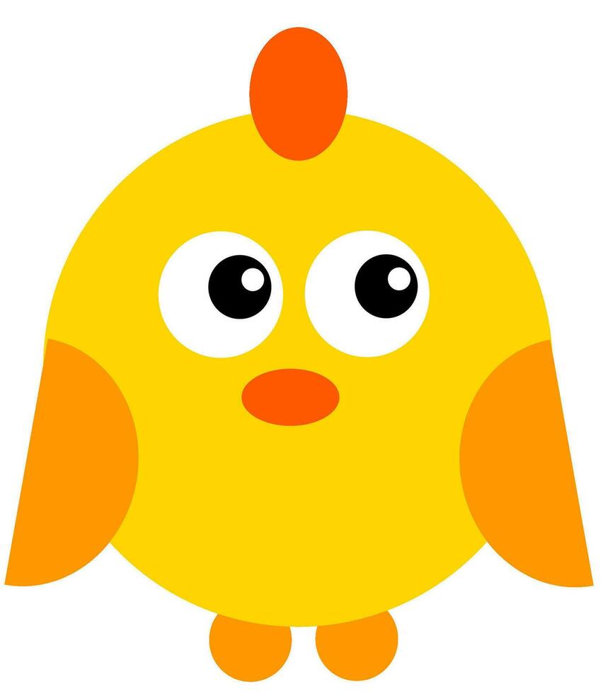 kyckling djur- kyckling ikon i översikt stil vektor