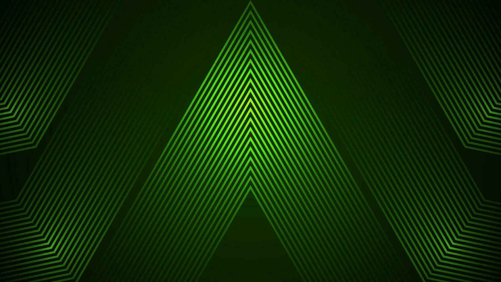 mörk grön enkel abstrakt bakgrund med rader i en geometrisk stil som de huvud element. vektor