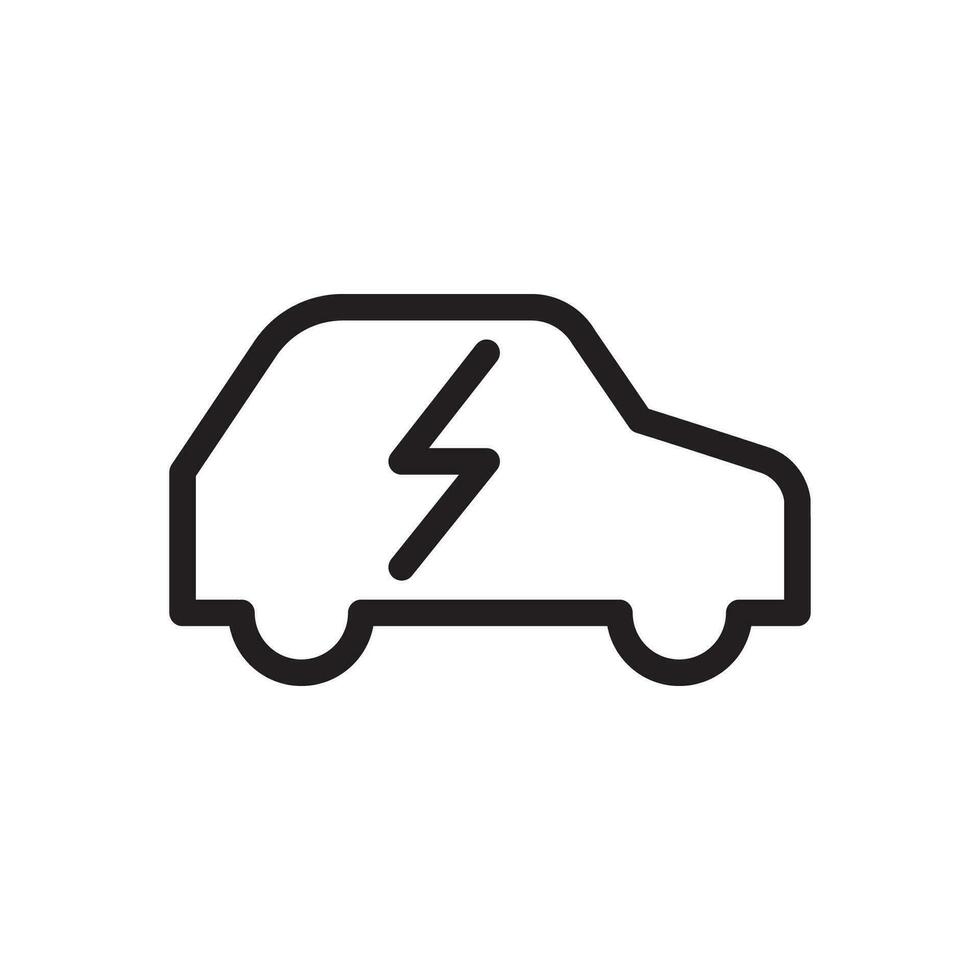 elektrisch Auto Symbol. eben Stil Symbol Design Illustration vektor