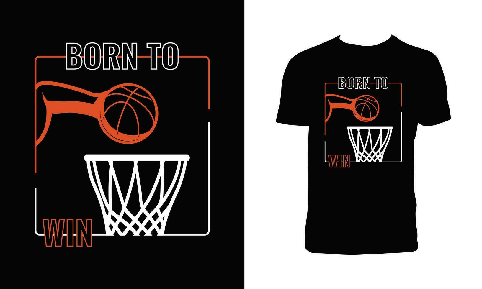 kreativ Basketball t Hemd Design vektor