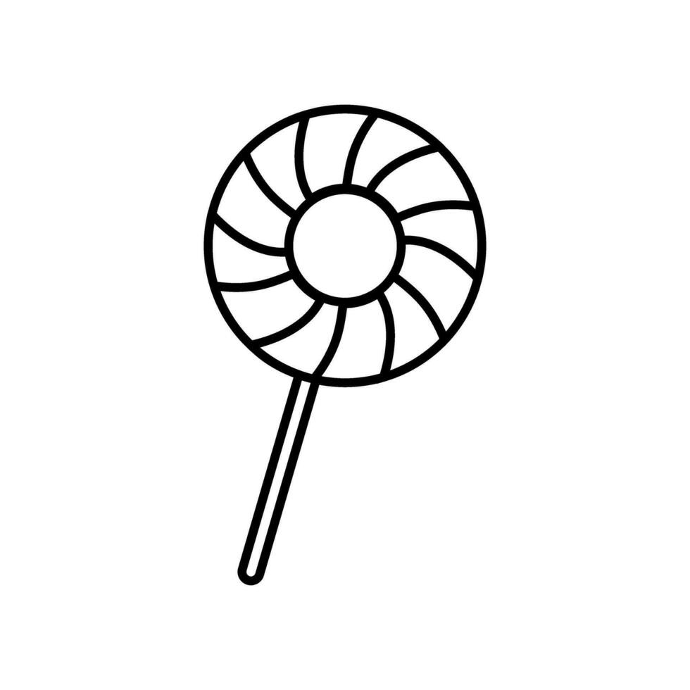 klubba ikon vektor uppsättning. godis illustration tecken samling. sötsaker symbol eller logotyp.