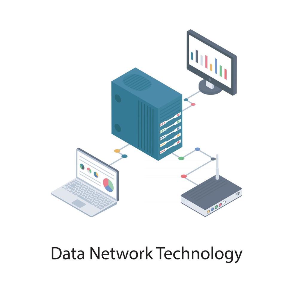 datanätverksteknik vektor