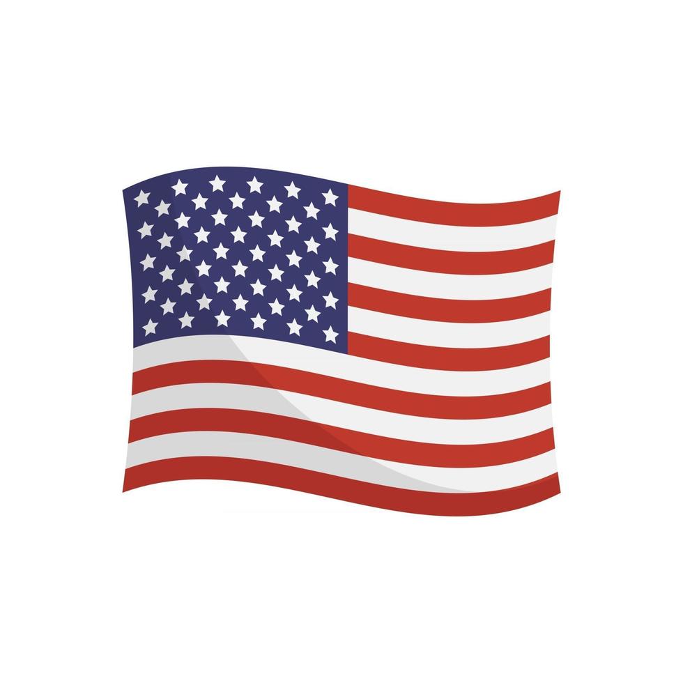 USA: s flagga vektor